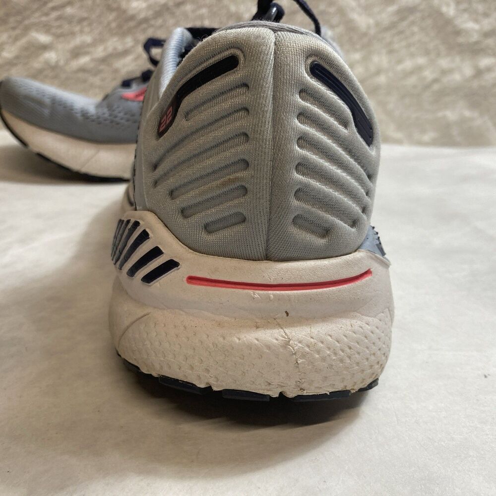 Brooks Adrenaline GTS 22 Womens 8 Grey Pink Running Shoes - Picture 4 of 16